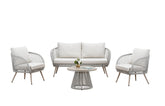 Cove Outdoor Lounge Set - Natural - 4 Seater