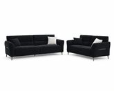 Albany Sofa Range in Black Lux Boucle