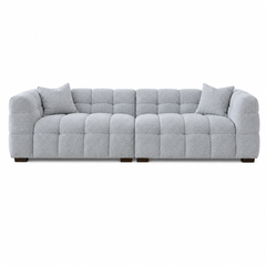 Aluxo Tribeca Sofa Range in Pearl Boucle Fabric