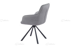 Amalia Grey French Velvet Dining Chairs – Set of 2, 4, 6, 8 or 10
