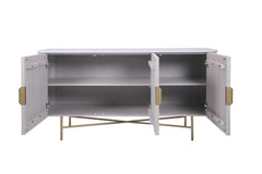 Amiri 3 Door Sideboard Mango Wood & Marble Luxury Storage Unit