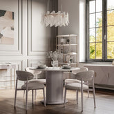 Amiri Round Dining Table 4 Seater Marble Top