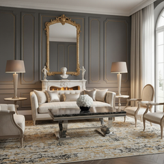 Arianna Light Grey Marble Coffee Table
