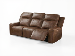 Barcelona Brown 3-Seater Electric Recliner Sofa