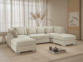 Belgravia Beige U-Shape Corner Sofa