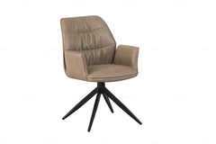Berlish Taupe PU Dining Chair