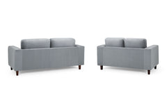 Box Grey 3+2 Fabric Sofa Set