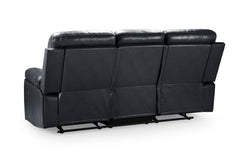 Cody Black Recliner Sofa 3-Seater