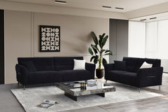 Albany Sofa Range in Black Lux Boucle