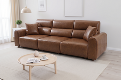 Conway Electric Sofa Brown 3 Seater