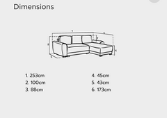 Azzuro Sofa Bed Mocha Universal Corner