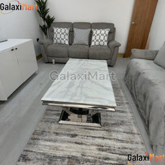 Arianna White Marble Coffee Table