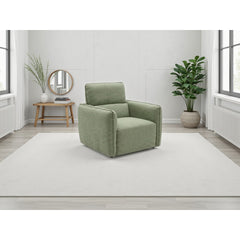 Ascot Green Fabric Armchair