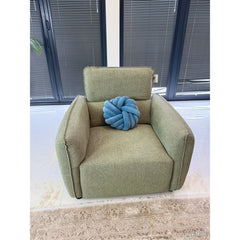 Ascot Green Fabric Armchair