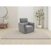 Ascot Grey Fabric Armchair