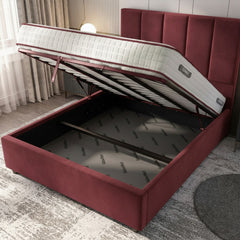 Bristol Ottoman Bed - Claret Luxury Storage Bed