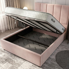 Bristol Pink Ottoman Bed with Gas-Lift Storage