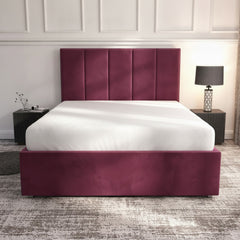 Bristol Ottoman Bed - Cerise | Gas-Lift Storage