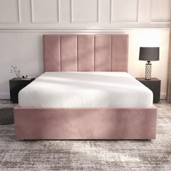 Bristol Pink Ottoman Bed with Gas-Lift Storage