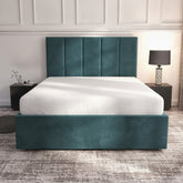Bristol Teal Ottoman Bed with Gas-Lift Storage