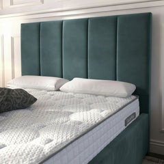 Bristol Teal Ottoman Bed with Gas-Lift Storage