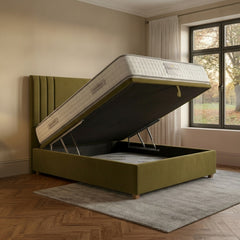 Burlington Ottoman Bed - Olive Green Storage