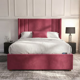 Burlington Ottoman Bed Cerise - Gas Lift Storage