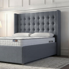 Camden Grey Ottoman Bed with Gas-Lift Storage