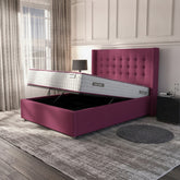 Camden Ottoman Bed - Cerise Gas-Lift Storage Bed