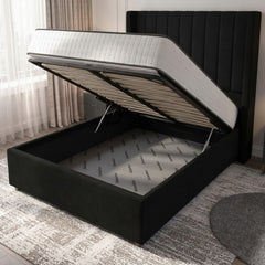 Carlton Ottoman Bed - Ebony | Premium Storage Bed
