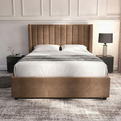 Carlton Ottoman Bed - Elegant Mole Upholstery