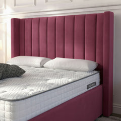 Cerise Carlton Ottoman Bed | Gas-Lift Storage