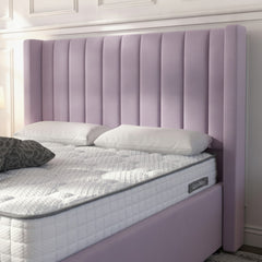 Carlton Ottoman Bed - Lilac Velvet with Gas-Lift Storage