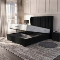 Carlton Ottoman Bed - Ebony | Premium Storage Bed