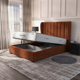 Burnt Orange Carlton Ottoman Bed | Premium UK Storage Bed