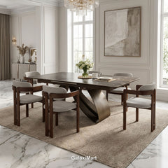 Cheshire 1.2-1.5m & 1.6-2m Extending Dining Table with Walnut Dining Chairs