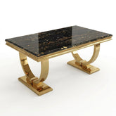 Arianna Black & Gold Marble Coffee Table
