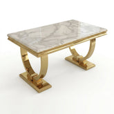 Arianna White Marble Coffee Table