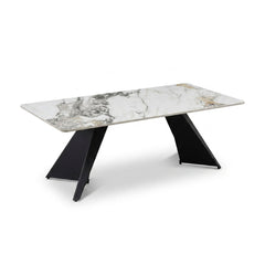 Chicago Cream & Gold Ceramic Coffee Table