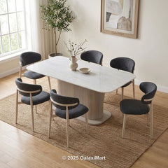 Amiri Dining Table with G10 Dining Chairs Marble Set
