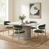 Amiri Dining Table with G10 Dining Chairs Marble Set