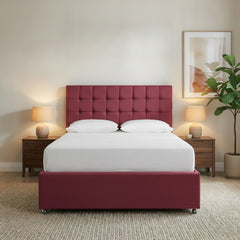 Cerise Mayfair Divan Bed with Storage