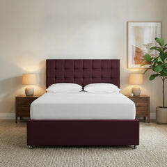 Claret Mayfair Divan Bed with Storage