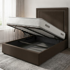 Bourneville Plain Ottoman Storage Bed