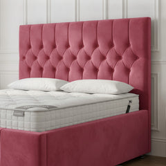 Cerise Rose Ottoman Bed | Gas-Lift Storage | GalaxiMart