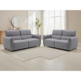 Ascot Grey Fabric 3+2 Seater Sofa Set