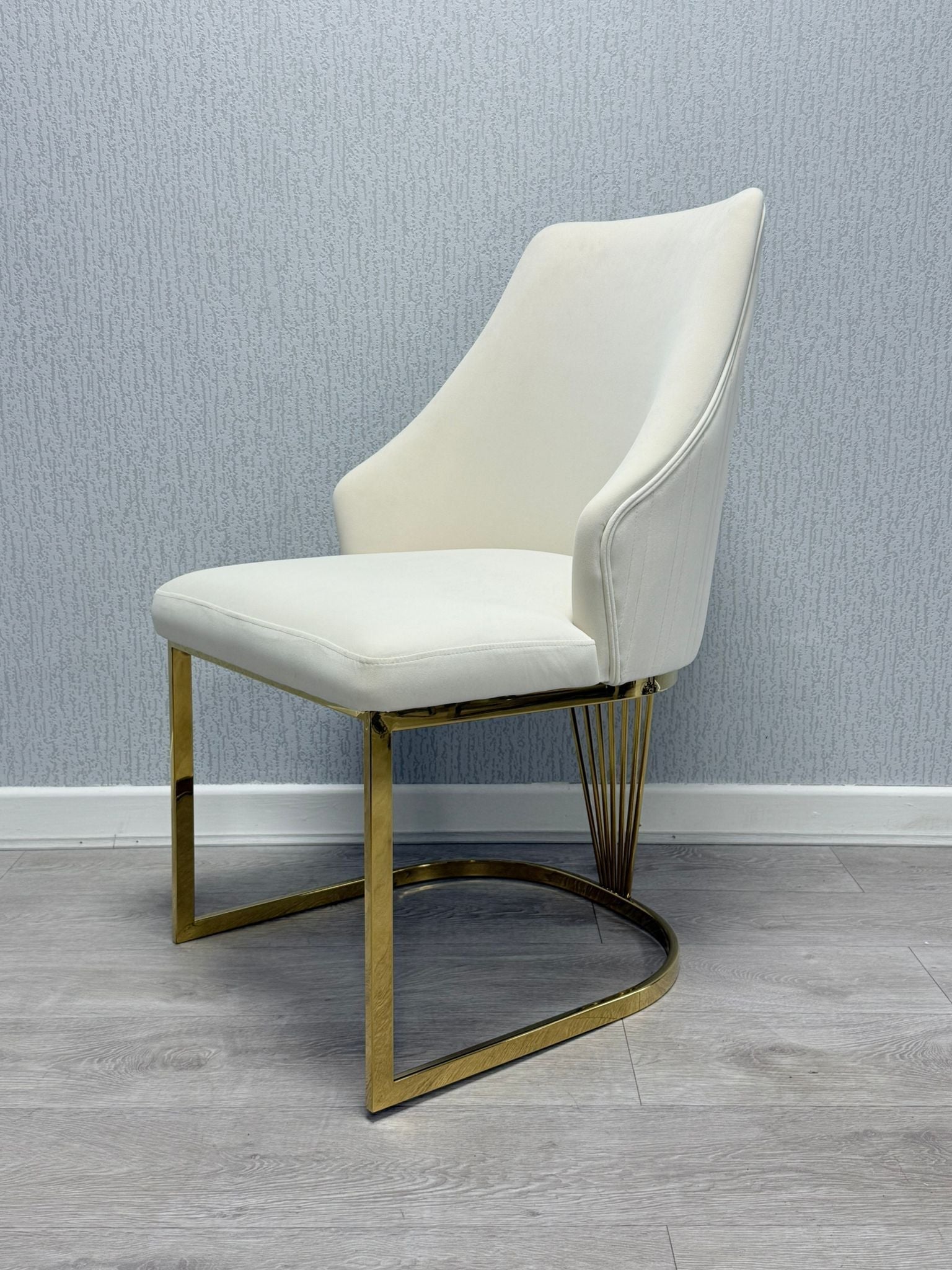 Carlton Gold Frame Dining Chairs in 2 Colours - Pairs