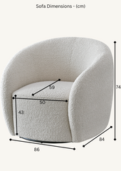 Aluxo Nolita Boucle Accent Chair