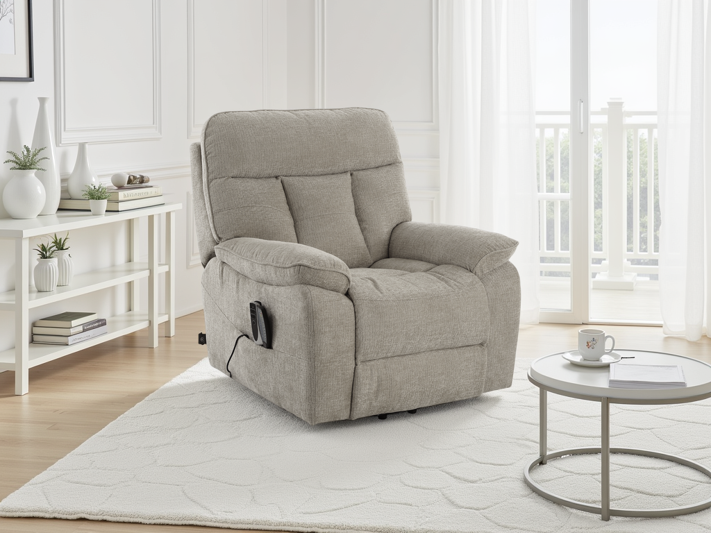 Cornwall Grey Rise & Recline Massage Chair