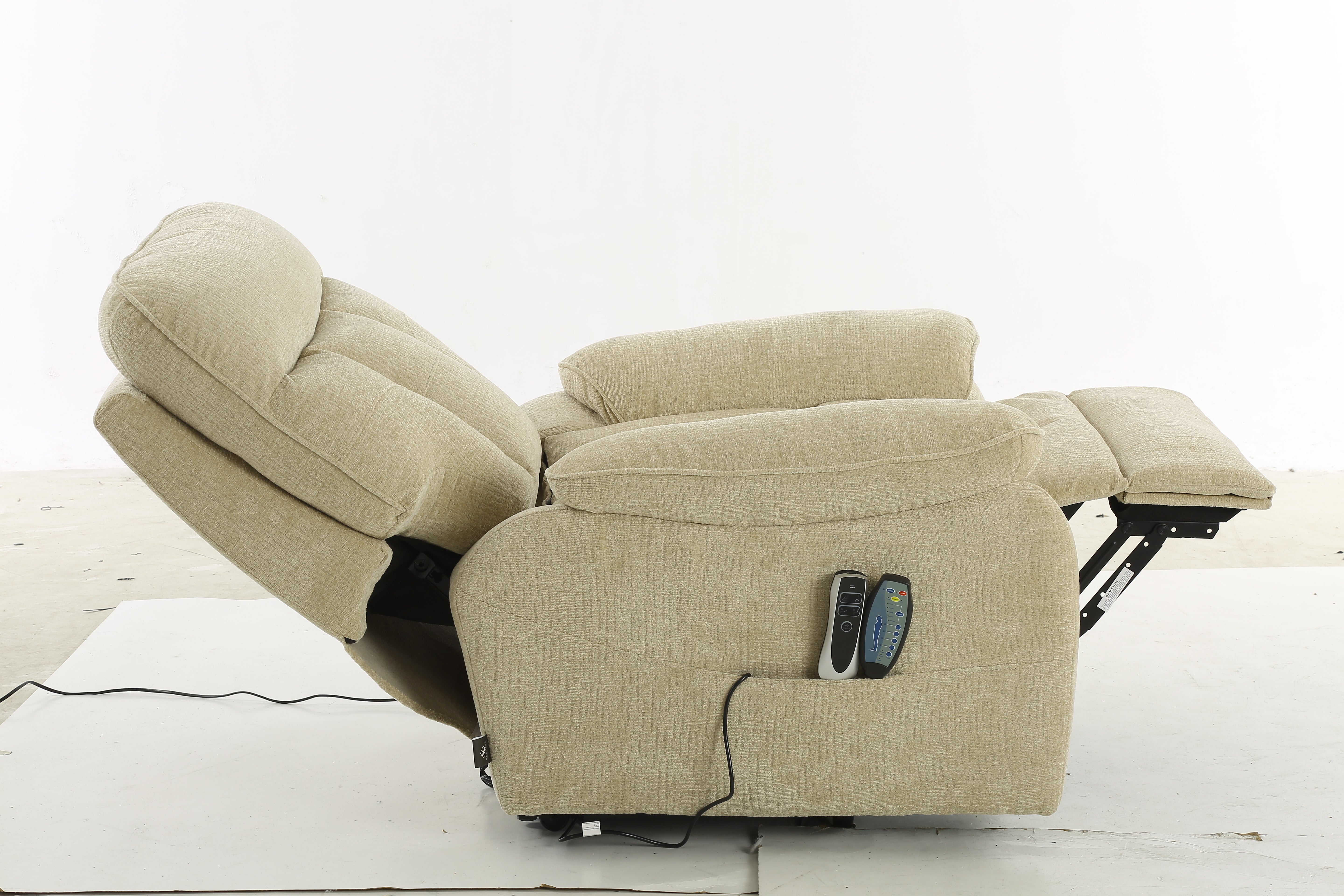 Cornwall Beige Rise & Recline Massage Chair